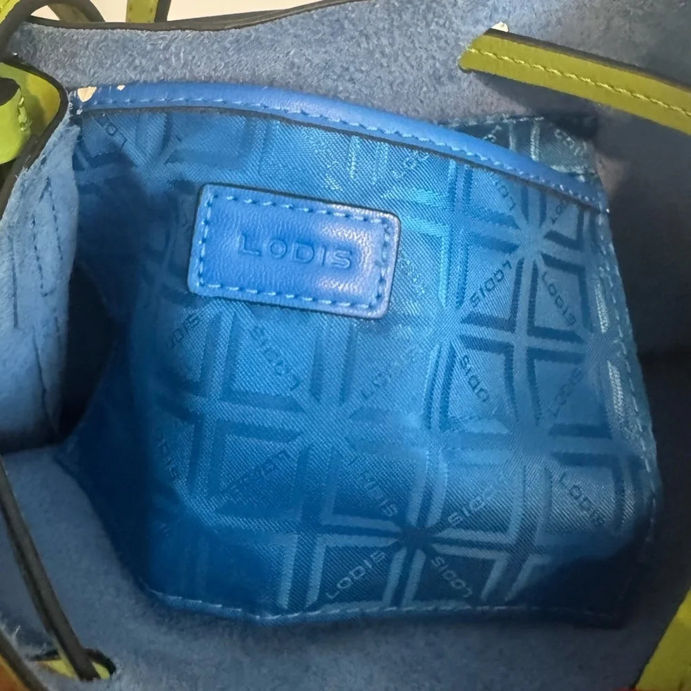 Lodis Vibrant Green Mini Bucket Bag - Picture 4 of 5